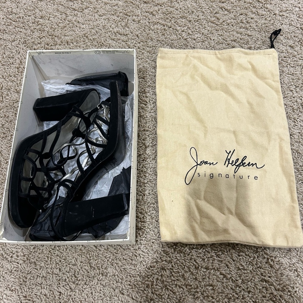 Joan Helpern Black Suede Heels